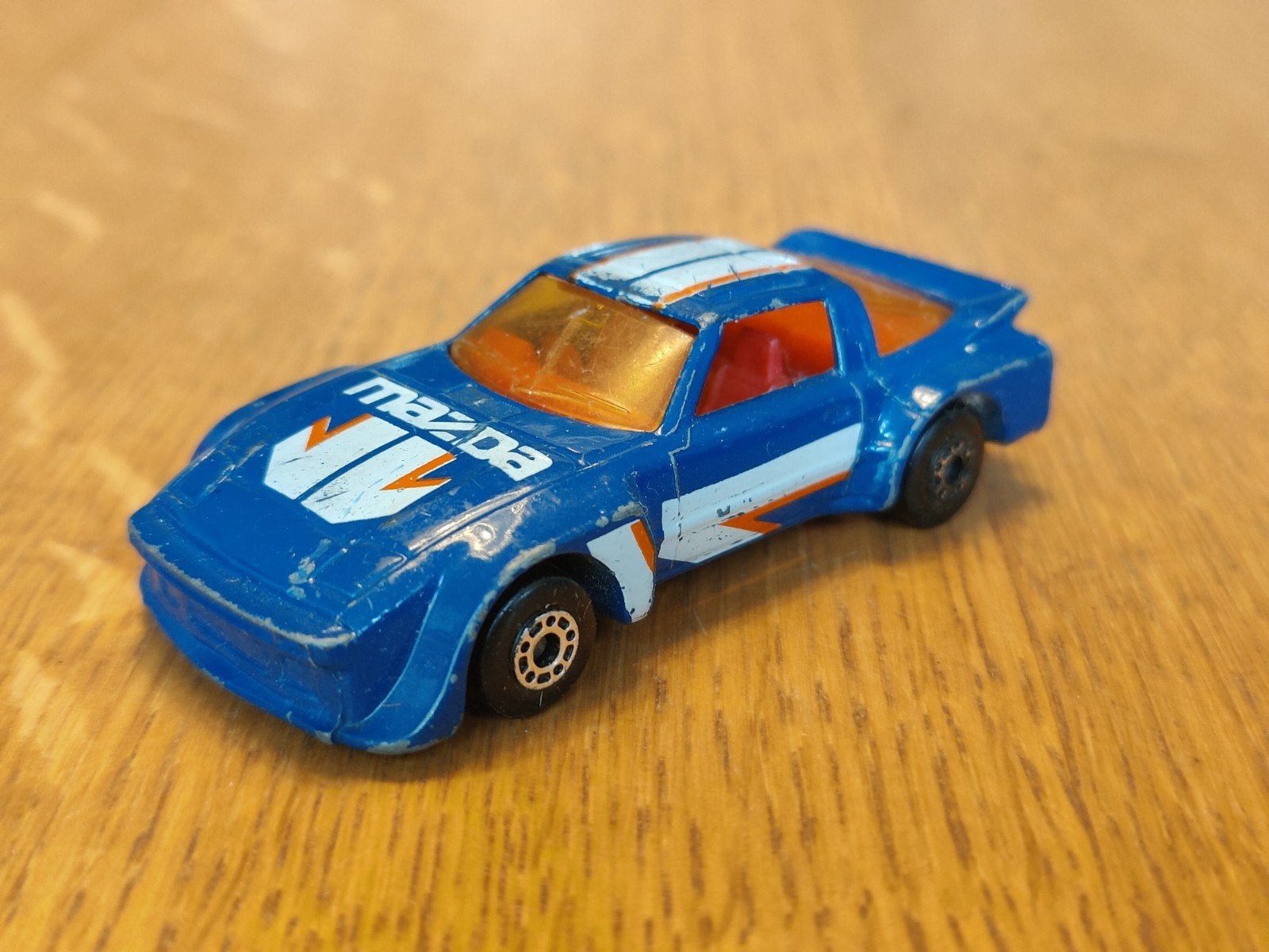 Matchbox Mazda RX 7 BLAUW, Ophalen, Zo goed als nieuw, Auto