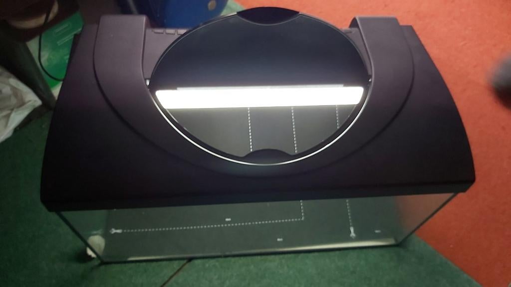 Aquarium met verlichting, Ophalen, Gebruikt, Leeg aquarium