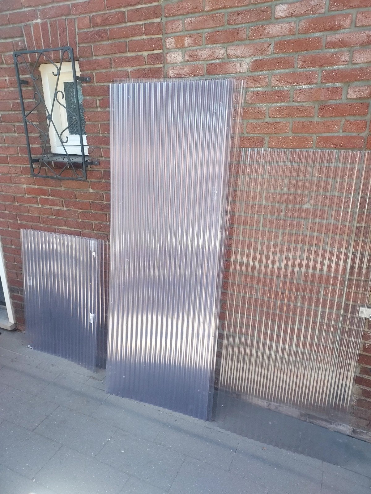 Golfplaten transparant diverse maten, Ophalen