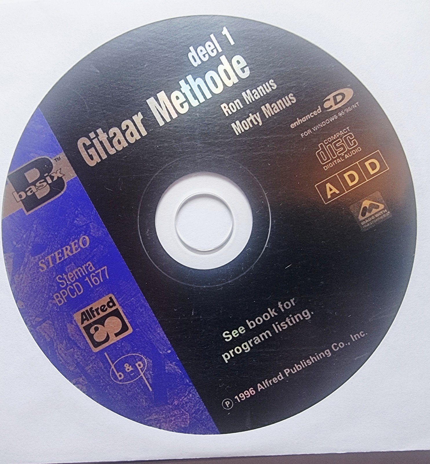 Gitaar Methode deel 1 -Ron Manus & Morty Manus incl. CD G42, Muziek en Instrumenten, Bladmuziek, Gitaar, Verzenden, Les of Cursus