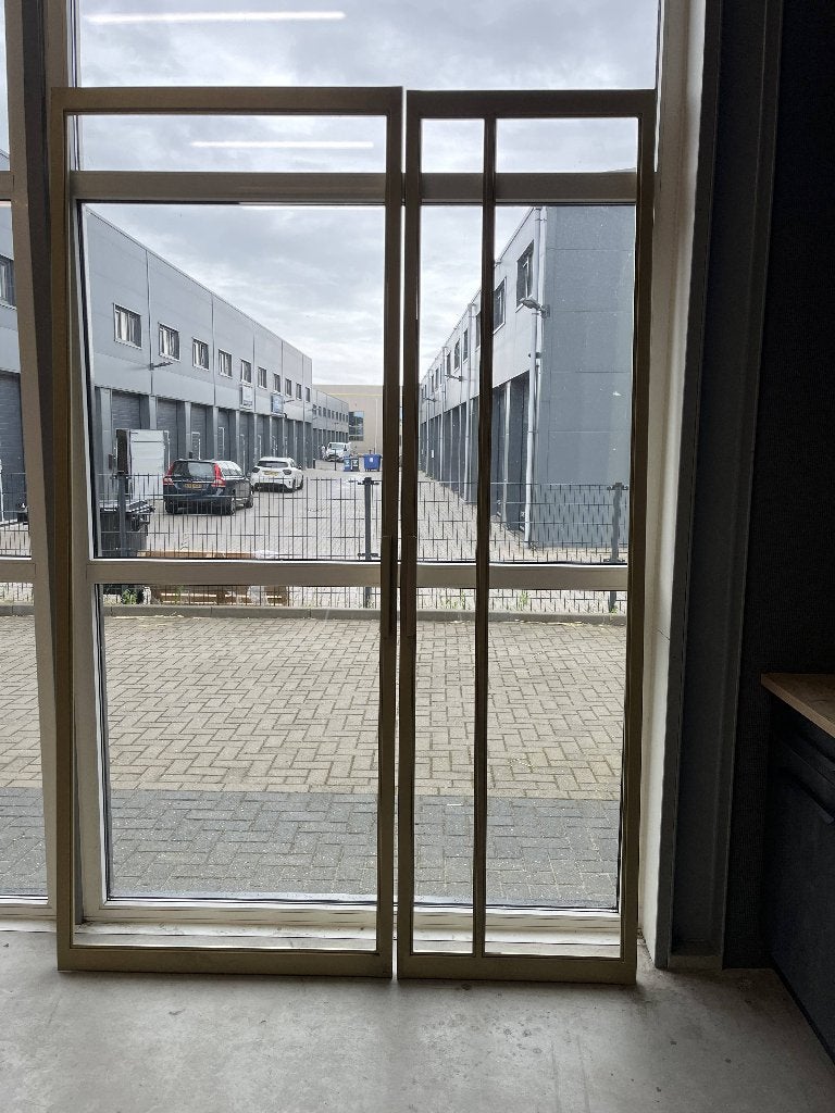 Dubbele Taatsdeuren – Echt staal – Nieuw – Brons RAL 1036, Ophalen, Binnendeur, Nieuw, Glas