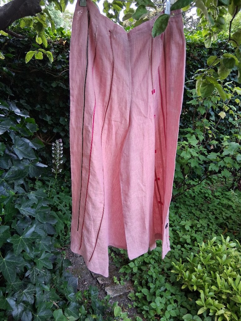 Exclusieve roze katoenen broek en jasje, Maat 38/40 (M), Verzenden, Zo goed als nieuw, Roze