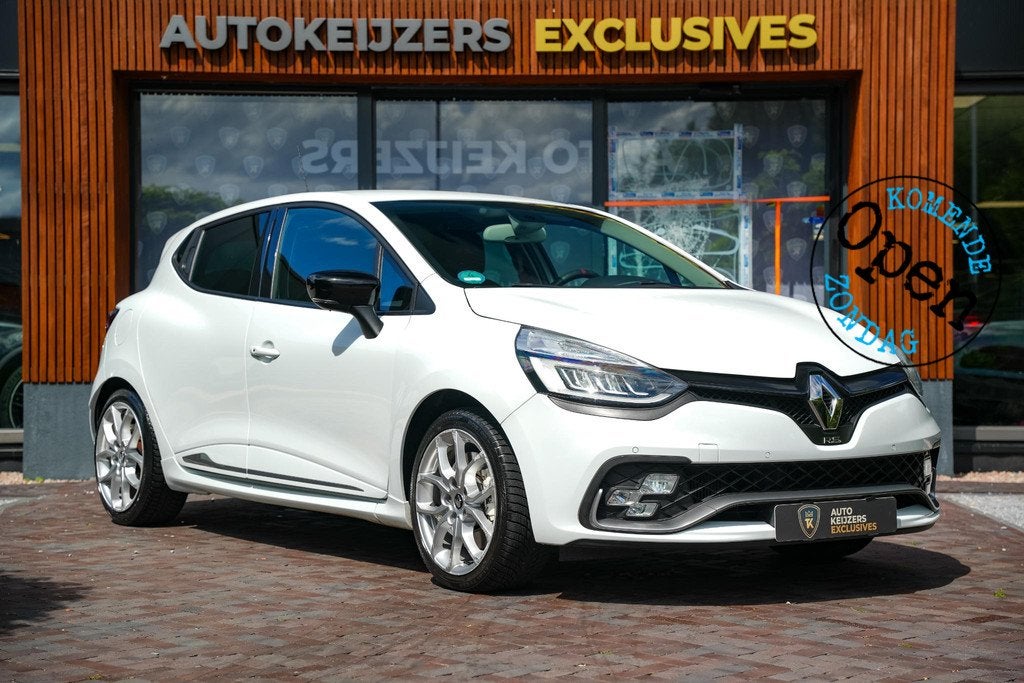 Renault Clio R.S. 1.6 200pk Camera Cruise Keyless Stoelverw., Gebruikt, 4 cilinders, Wit, Bedrijf
