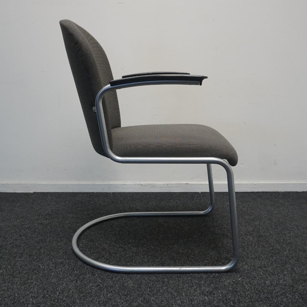 Gispen 413 RL Dutch Originals Design Stoelen | Grijs | Slede, Gebruikt, -, -, Ophalen of Verzenden