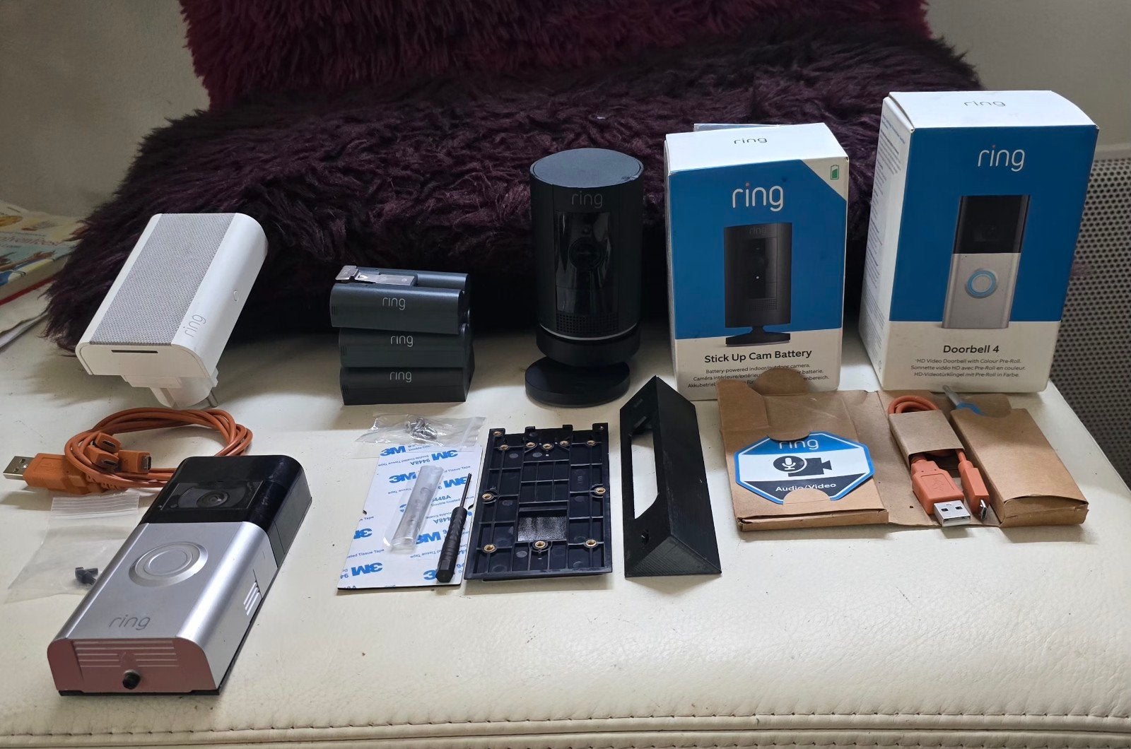 Ring Video deurbel + beveiligingscamera + chime + accessoire, Ophalen of Verzenden