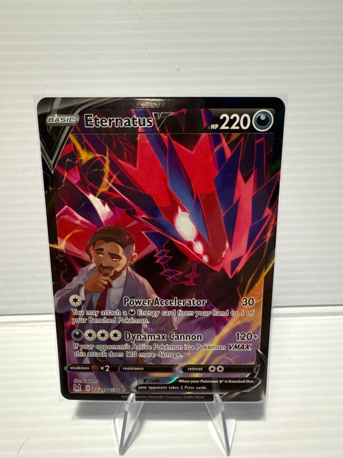 Eternatus V TG21/TG30 Lost Origin NM Pokémon Kaart, Ophalen of Verzenden, Zo goed als nieuw, Losse kaart