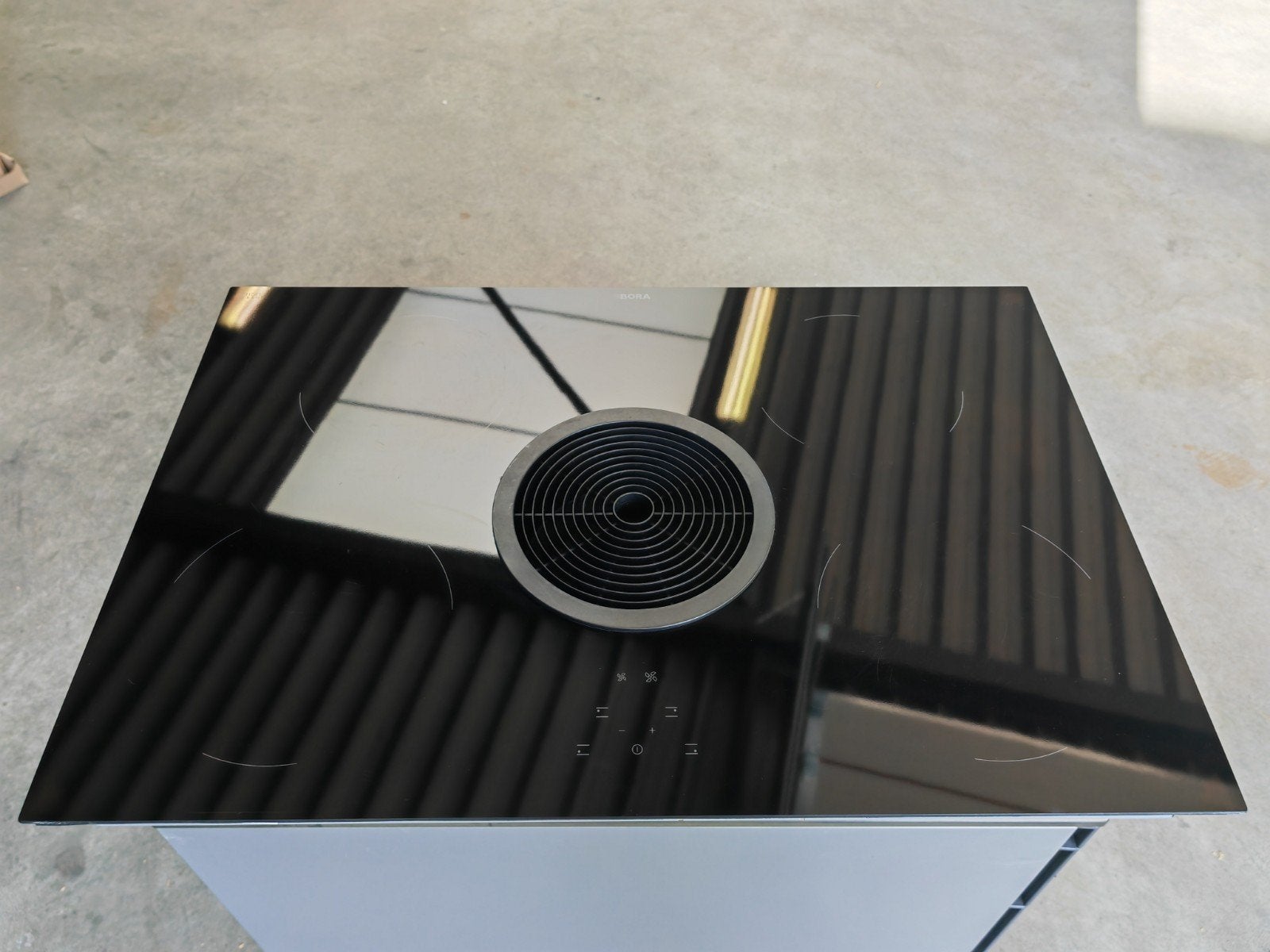 Bora GP4U Inductiekookplaat met afzuiging, Gebruikt, Inbouw, Inductie, 4 kookzones