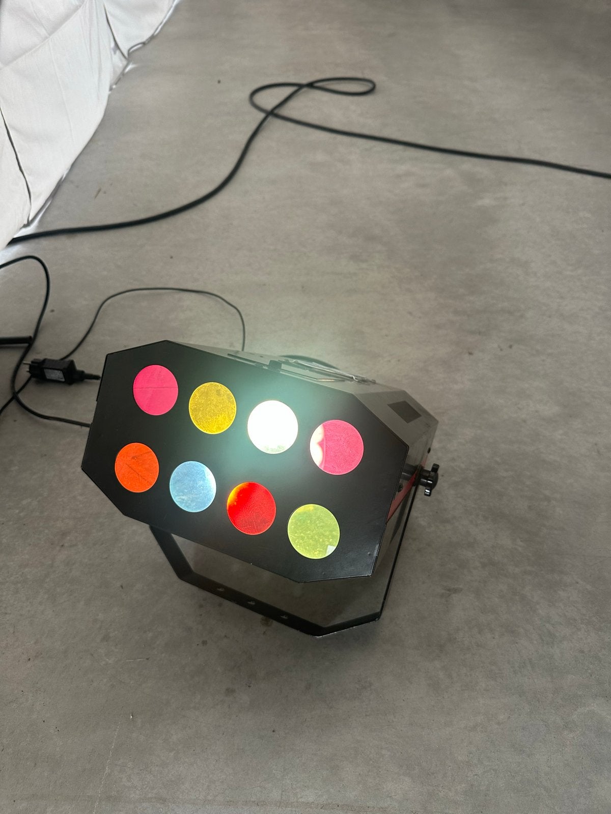 Grote Disco Lamp met Extra Halogeen Lampje, Ophalen of Verzenden, Gebruikt, Licht, Kleur