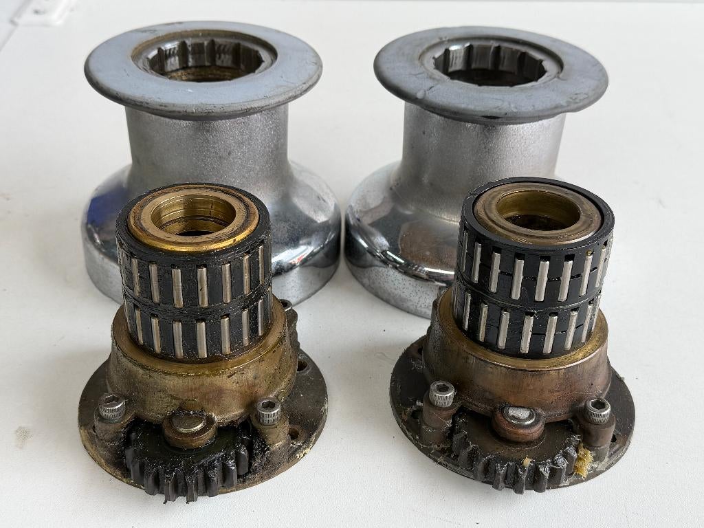 2 x Barlow 23 two speed lier, Ophalen of Verzenden, Gebruikt, Lijn of Blok