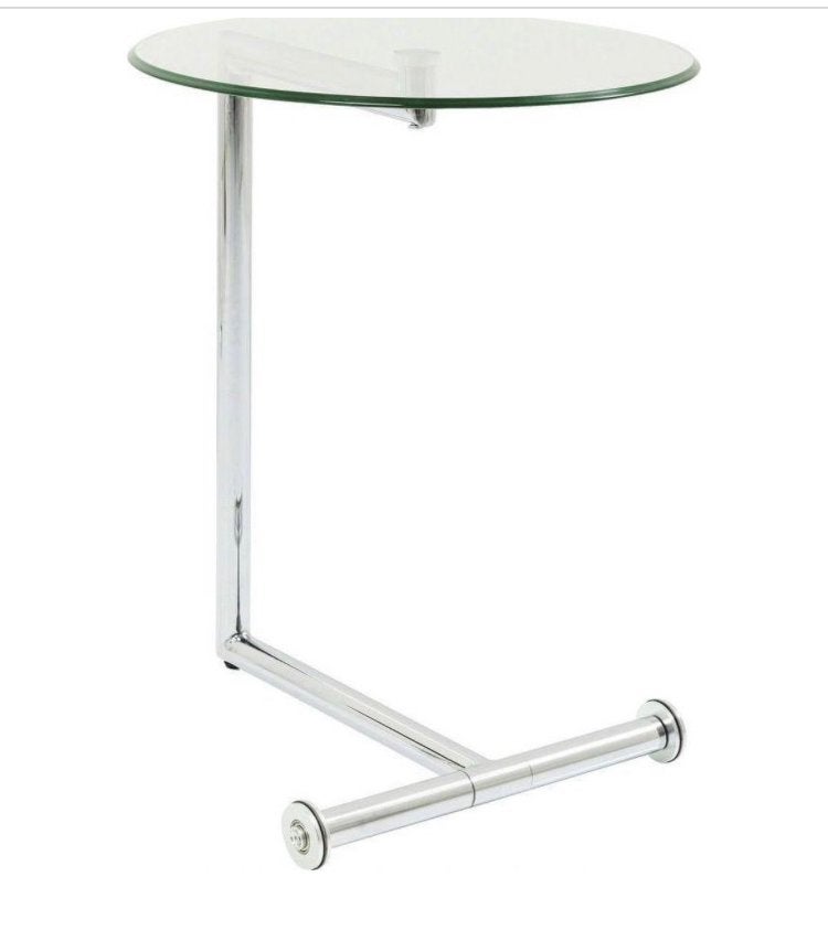 Nieuwe Easy Living Salontafel met Glas en Wieltjes, Minder dan 55 cm, ., ., Rond
