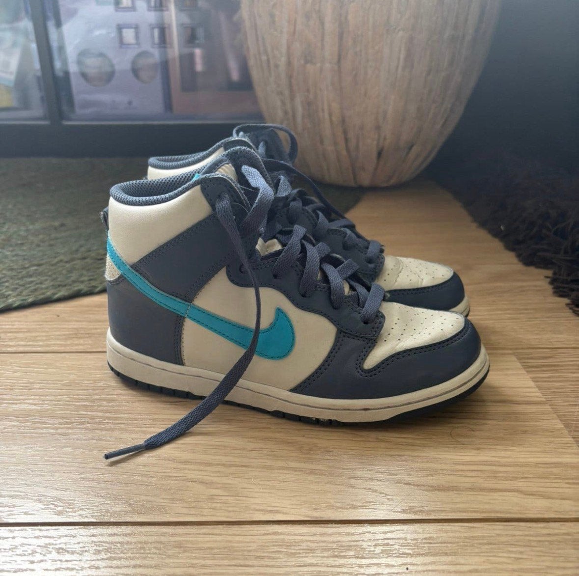 Nike dunk high schoenen maat 33,5, Kinderen en Baby's, Ophalen of Verzenden, Gebruikt