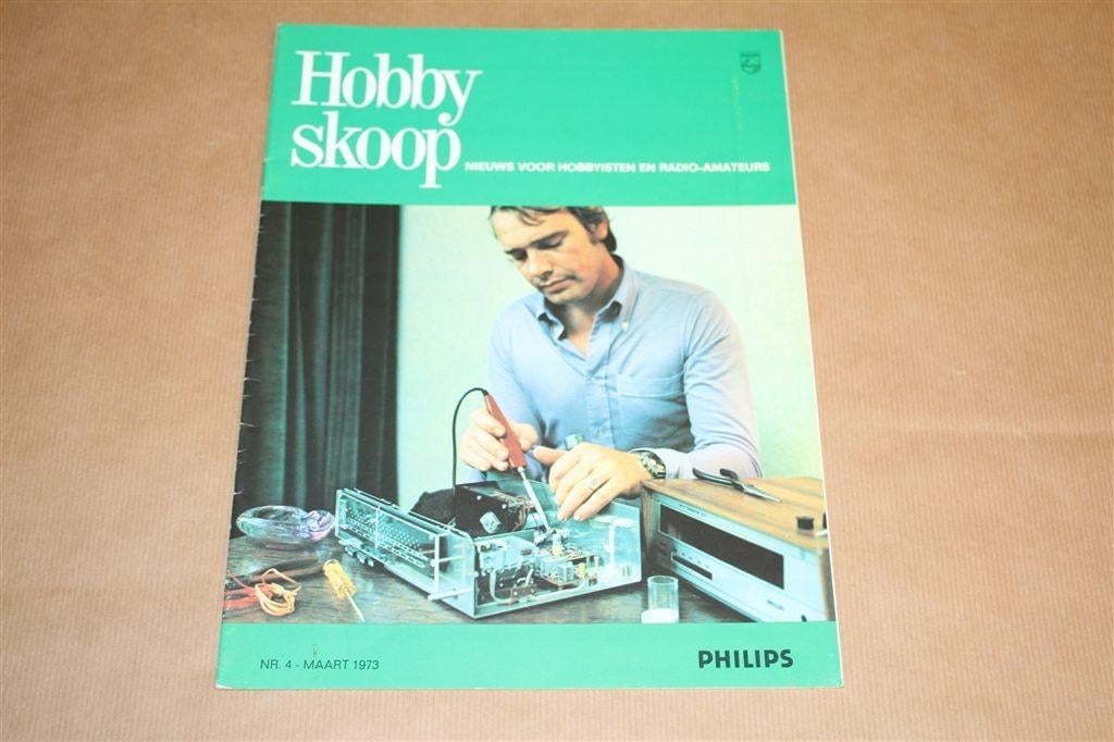 Philips Hobbyskoop Nr. 4 - 1973, Boeken, Techniek, Gelezen, Bouwkunde, Ophalen of Verzenden