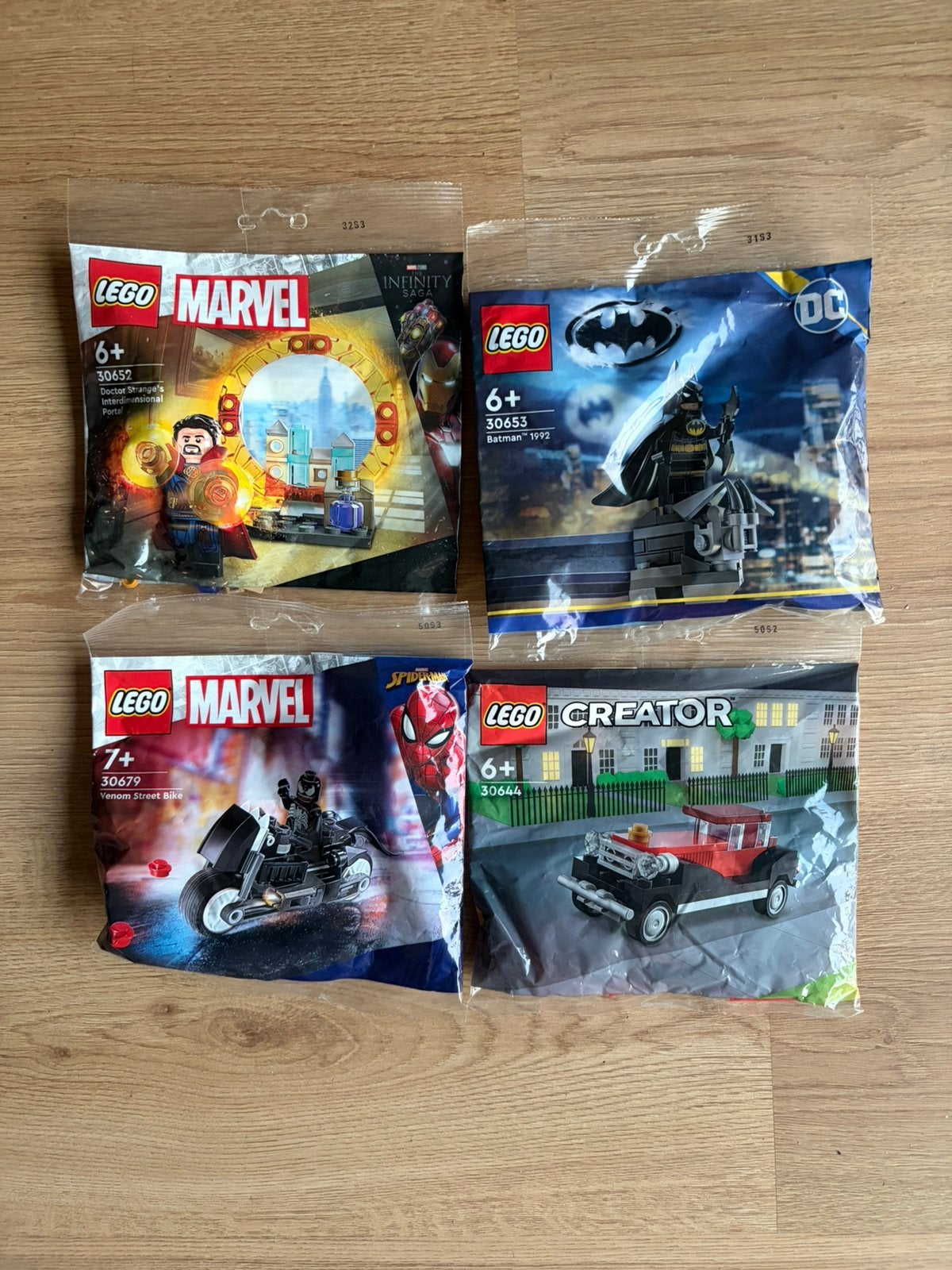 Lego polybag 4st 30679 30644 30652 30653, Marvel, Lego, Nieuw, Ophalen of Verzenden
