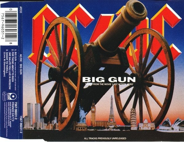 AC/DC – Big Gun CD Maxisingle 1993 💿, Verzenden, Zo goed als nieuw, Rock en Metal