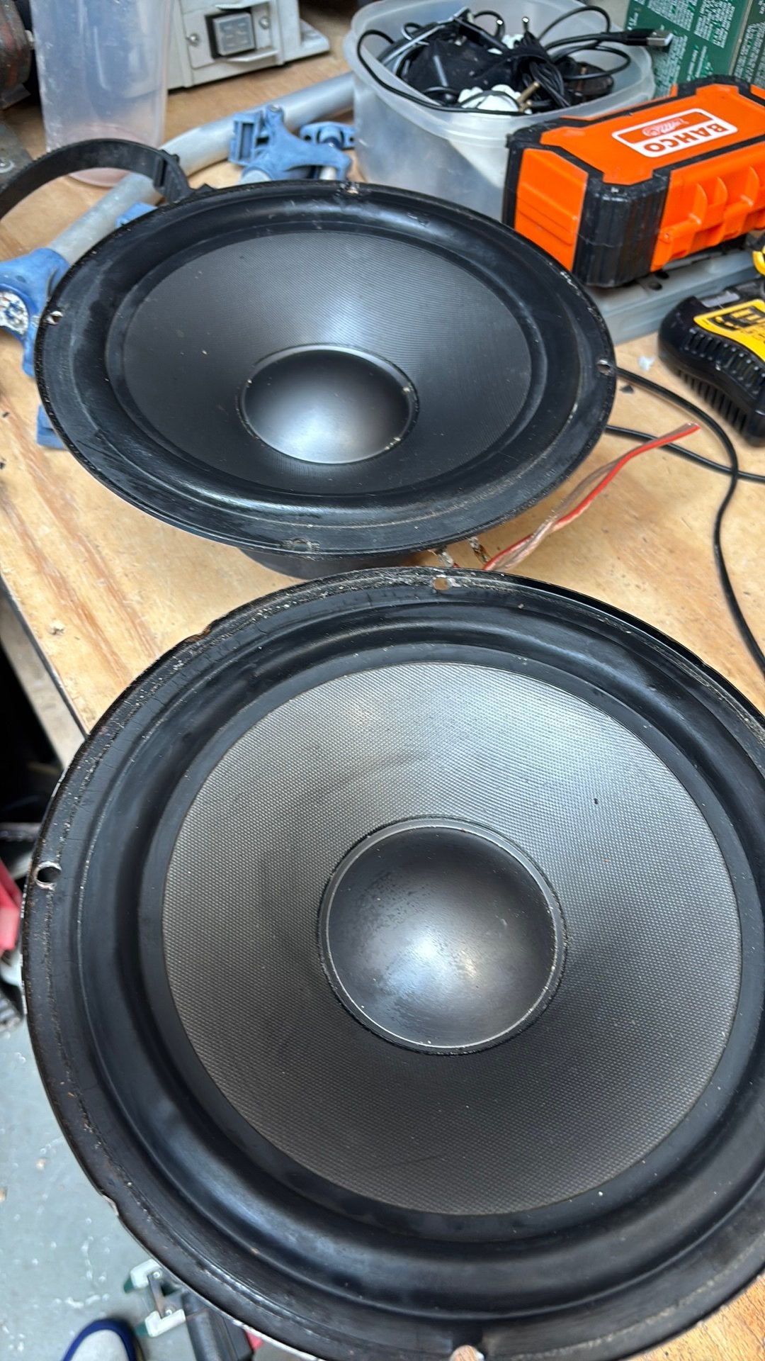 2 x visaton wsp 26 s woofer., Ophalen of Verzenden, Minder dan 60 watt, Front, Rear of Stereo speakers, Overige merken