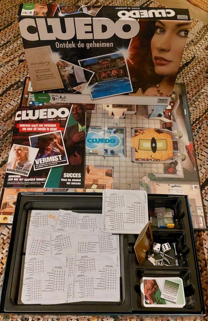 Cluedo Bordspel - Ontdek de geheimen, Vijf spelers of meer, Ophalen of Verzenden, Gebruikt, Parker