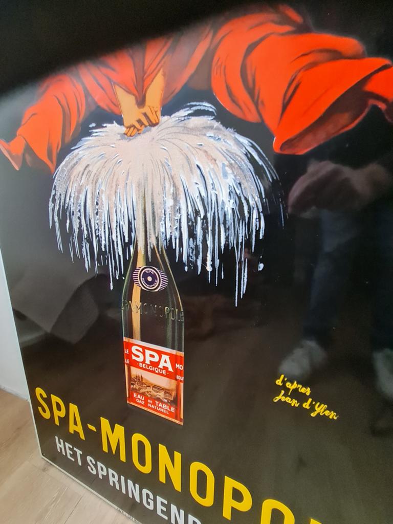 Spa emaille bord uit 2020, Ophalen of Verzenden, Reclamebord