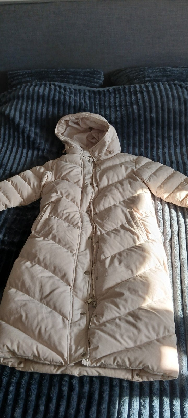 Copperose Lange Gewatteerde Jas - Maat M, Maat 38/40 (M), Beige, Copperose, Ophalen of Verzenden