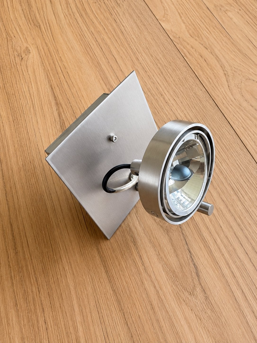 Maretti RVS Designspots (4x) + 4 reserve lampen, Huis en Inrichting, Overige materialen, Gebruikt, Overige merken, Ophalen of Verzenden