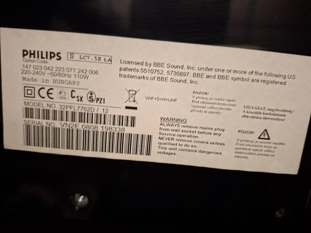 Televisie, Ophalen, Philips, Gebruikt, 50 Hz
