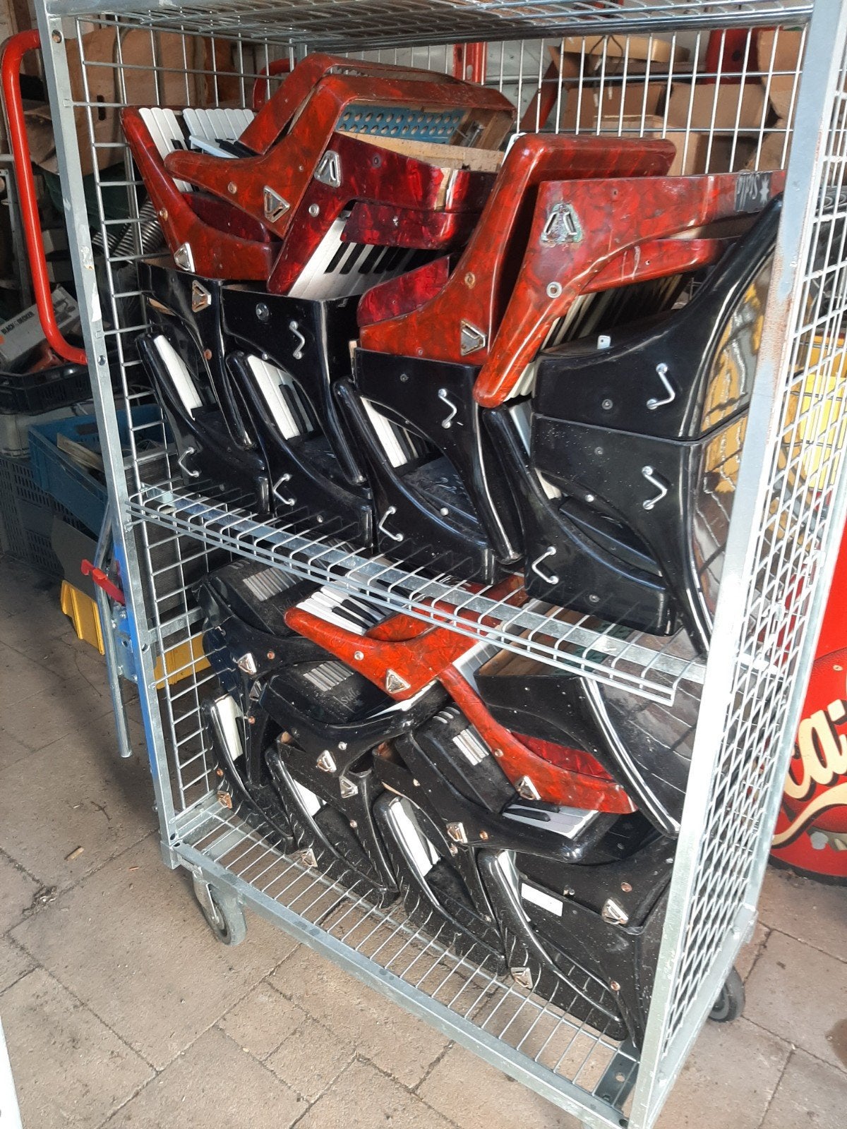 Stella accordeon delen met doos losse toetsen, Ophalen, Gebruikt, Toetsaccordeon, Overige merken