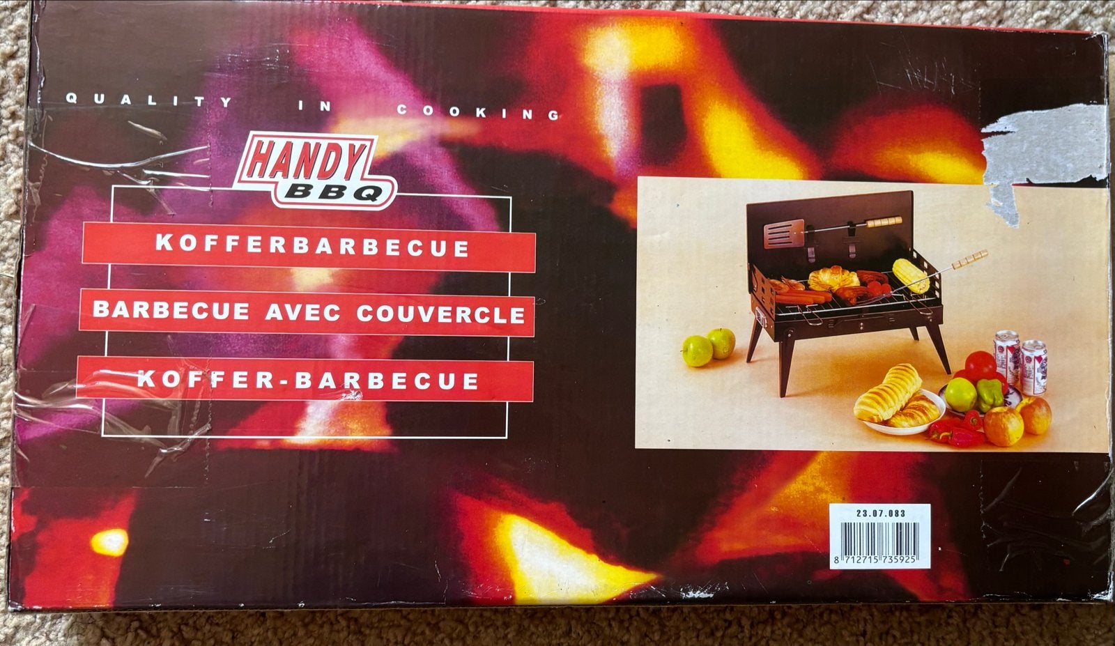 Handy BBQ Kofferbarbecue - Compact en Draagbaar, Ophalen, Nieuw