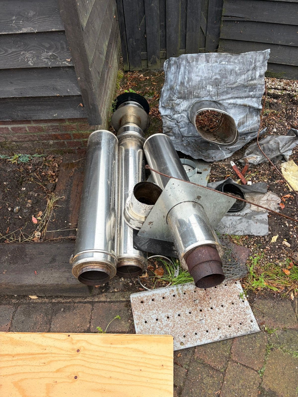 Buizen voor houtkachel, Ophalen, Zo goed als nieuw, Minder dan 2 meter, 80 mm of meer