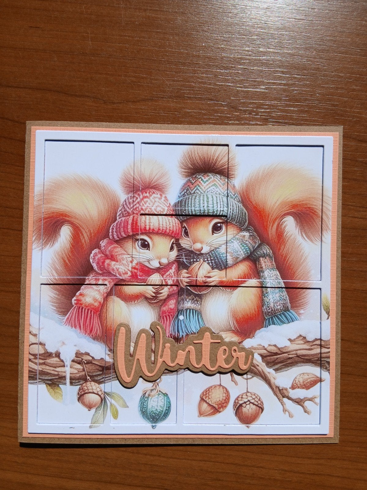 kaart winter eekhoorns 139 = 1,75, Ophalen of Verzenden, Zo goed als nieuw, Kerst