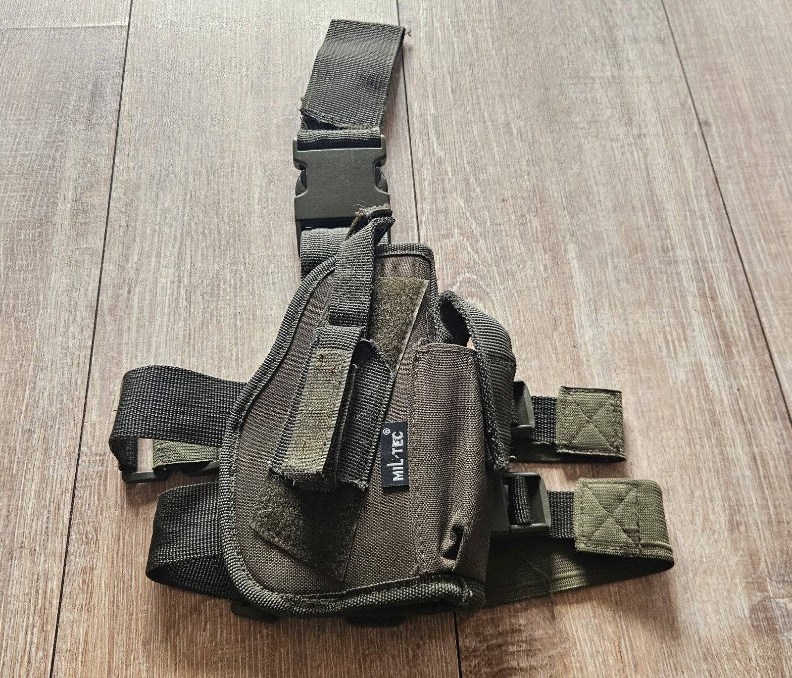 Mil-Tec Tactisch Dijholster / Beenholster - Olijfgroen, Ophalen of Verzenden, Gebruikt