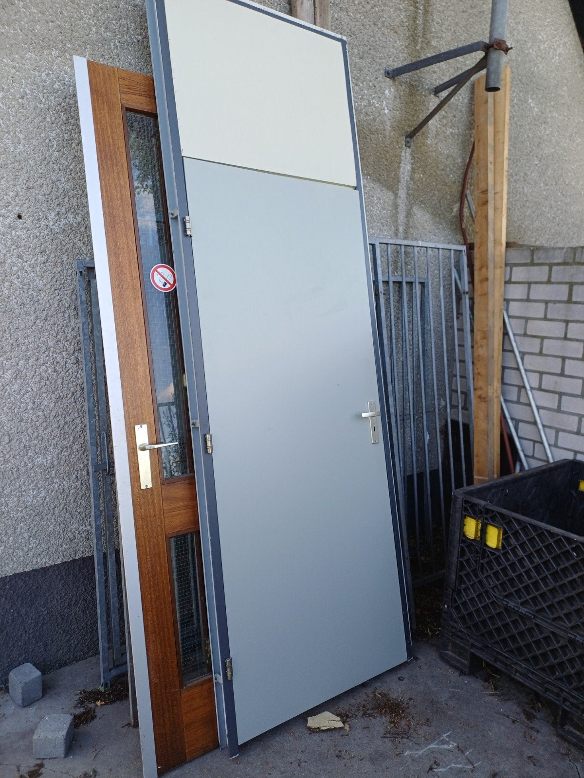 metallstuc binnendeur met kozijn, Ophalen, Binnendeur, 200 tot 215 cm