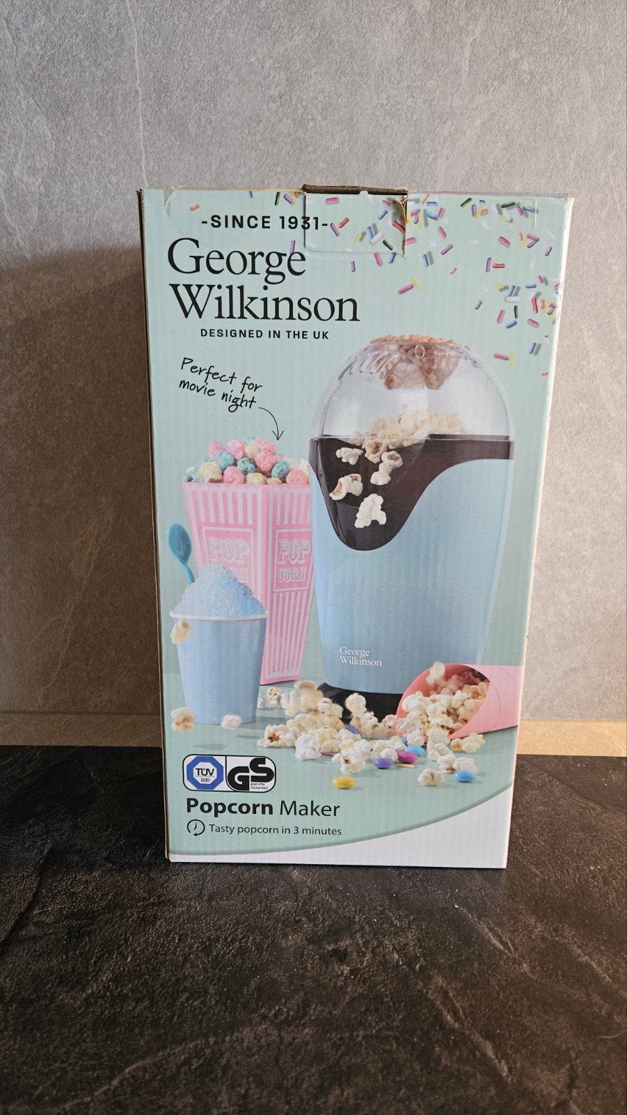 Popcornmachine, Ophalen of Verzenden, Zo goed als nieuw, Blauw