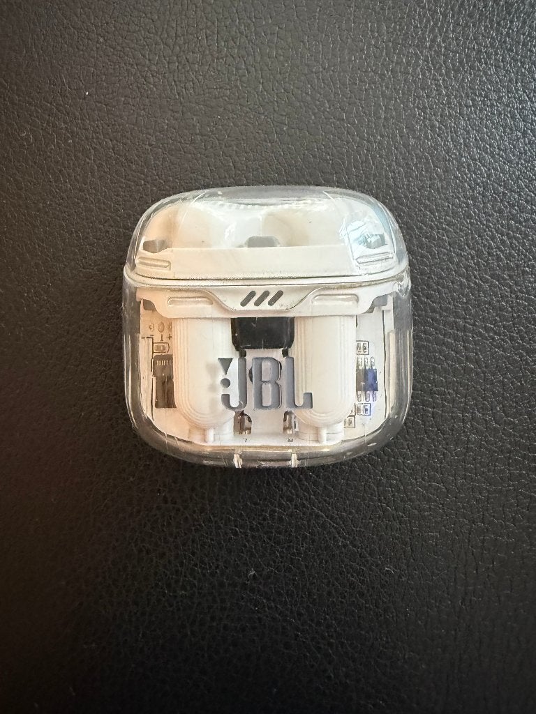 Original JBL Tune Flex White Transparent charging case, Gebruikt, Ophalen of Verzenden, JBL, In oorschelp (earbud)