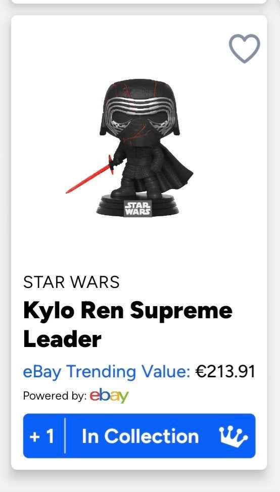 starwars kylo ren supreme leader funko pop, Ophalen of Verzenden, Nieuw