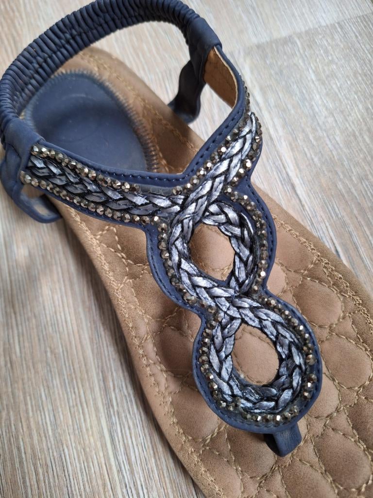 Super leuke sandalen maat 38. Nieuwstaat., Kleding | Dames, Schoenen, Blauw, Ophalen of Verzenden, Zo goed als nieuw, Kelly-Jo