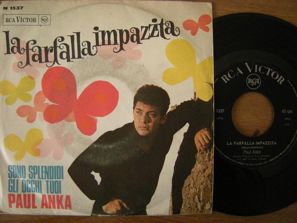 Paul Anka (La Farfalla Impazzita), Gebruikt, 7 inch, Single, Ophalen of Verzenden