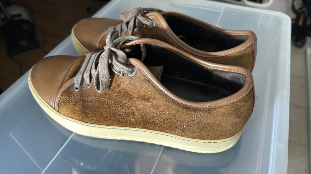 Lanvin schoenen maat 44, Ophalen of Verzenden, Gedragen, Bruin