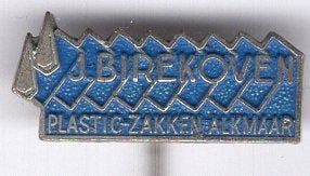 J. Birekoven plastic zakken Alkmaar zilverkl speldje( H_227), Verzamelen, Ophalen of Verzenden, Nieuw, Merk, Speldje of Pin