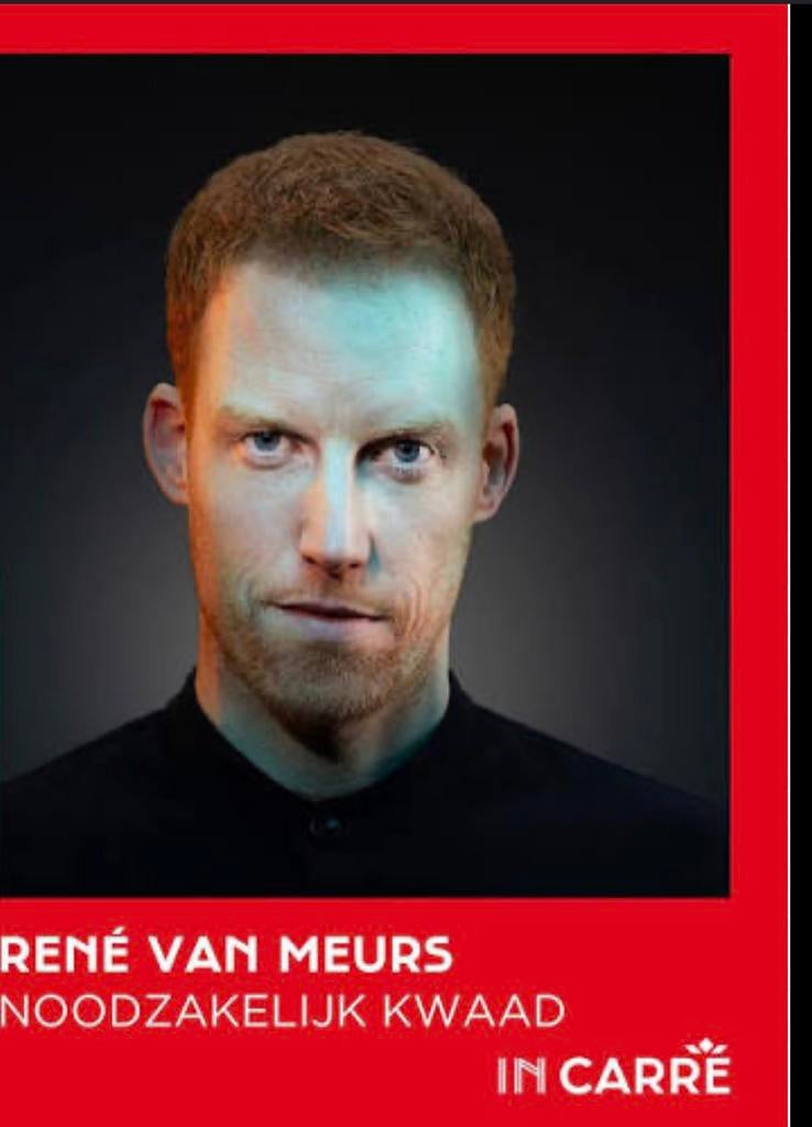 2 tickets René van Meurs 22 Mei Carré, Tickets en Kaartjes, Theater | Cabaret en Komedie, Twee personen, Mei