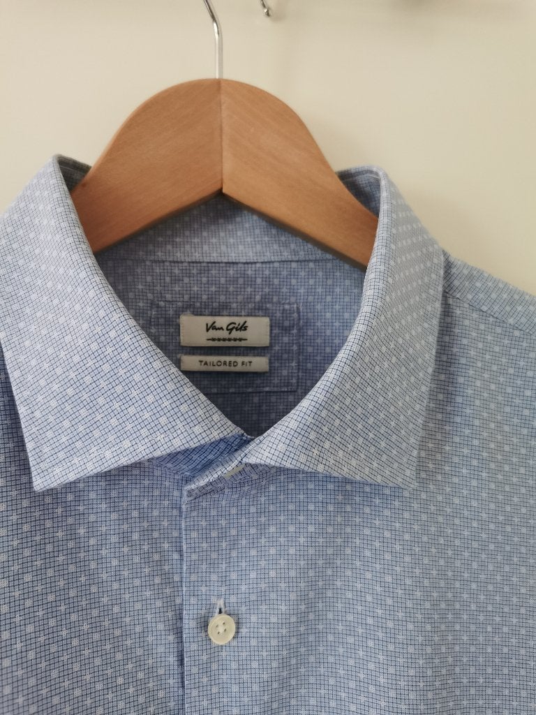Van Gils overhemd maat XXL (NIEUW), Blauw, Nieuw, Overige halswijdtes, Van Gils