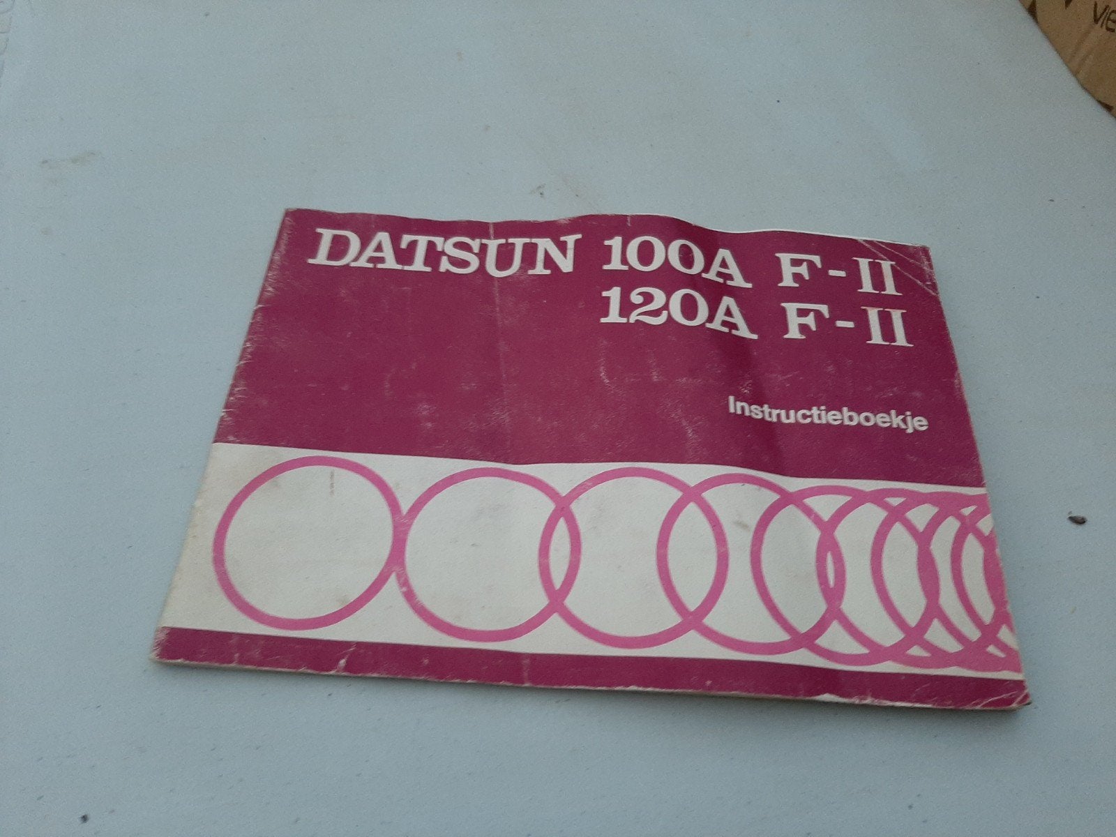 Datsun 100A F-II 120A F-II Instructieboekje, Auto diversen, Ophalen of Verzenden