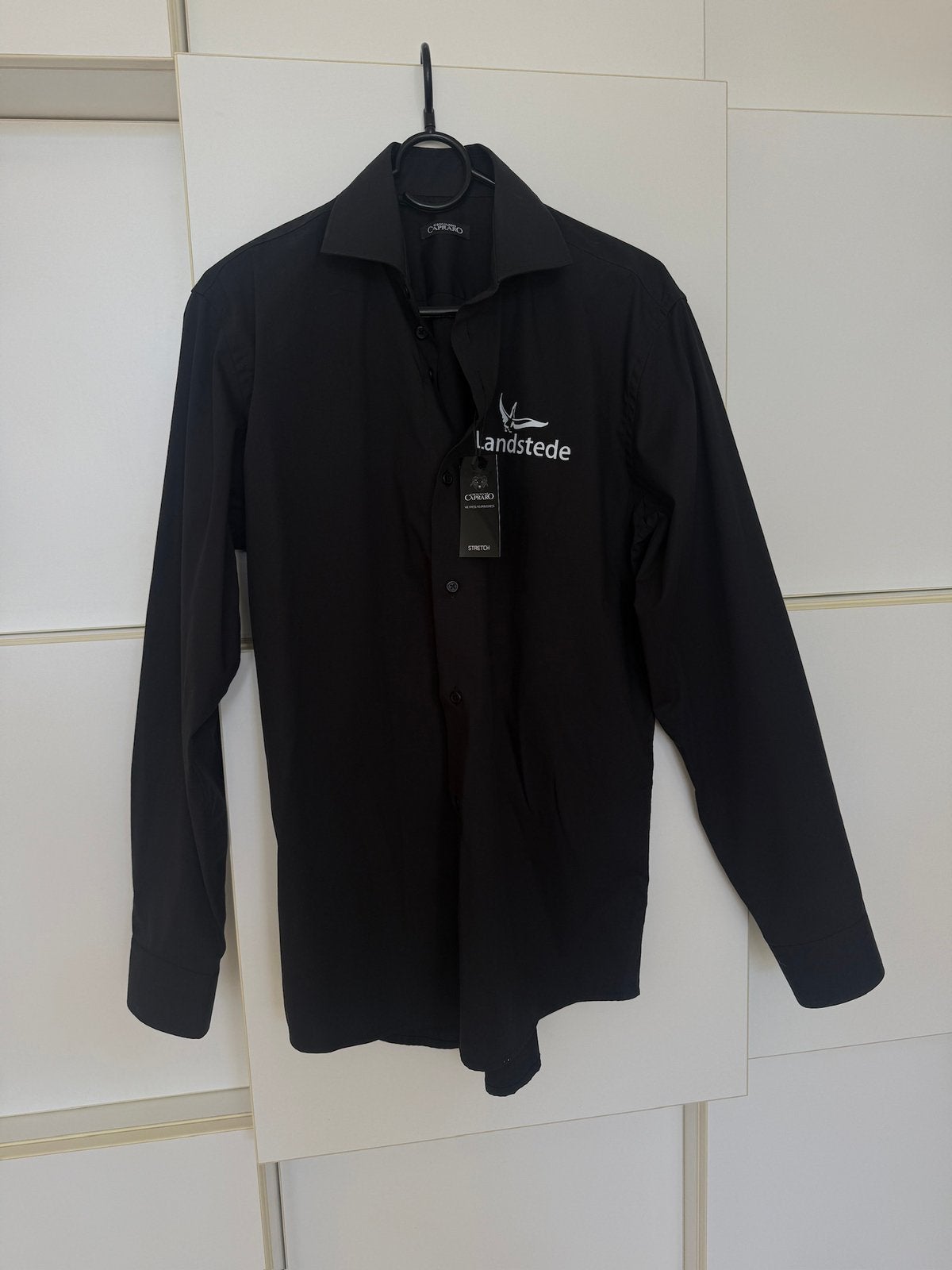 Landstede zwart overhemd maat M, Kleding | Heren, Ophalen of Verzenden, Nieuw, Zwart