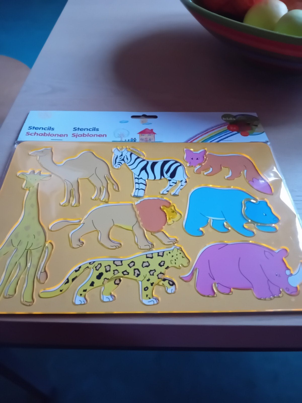 Dieren Stencils Set - Knutselen en Ontdekken, Ophalen of Verzenden, Nieuw, Knutselen
