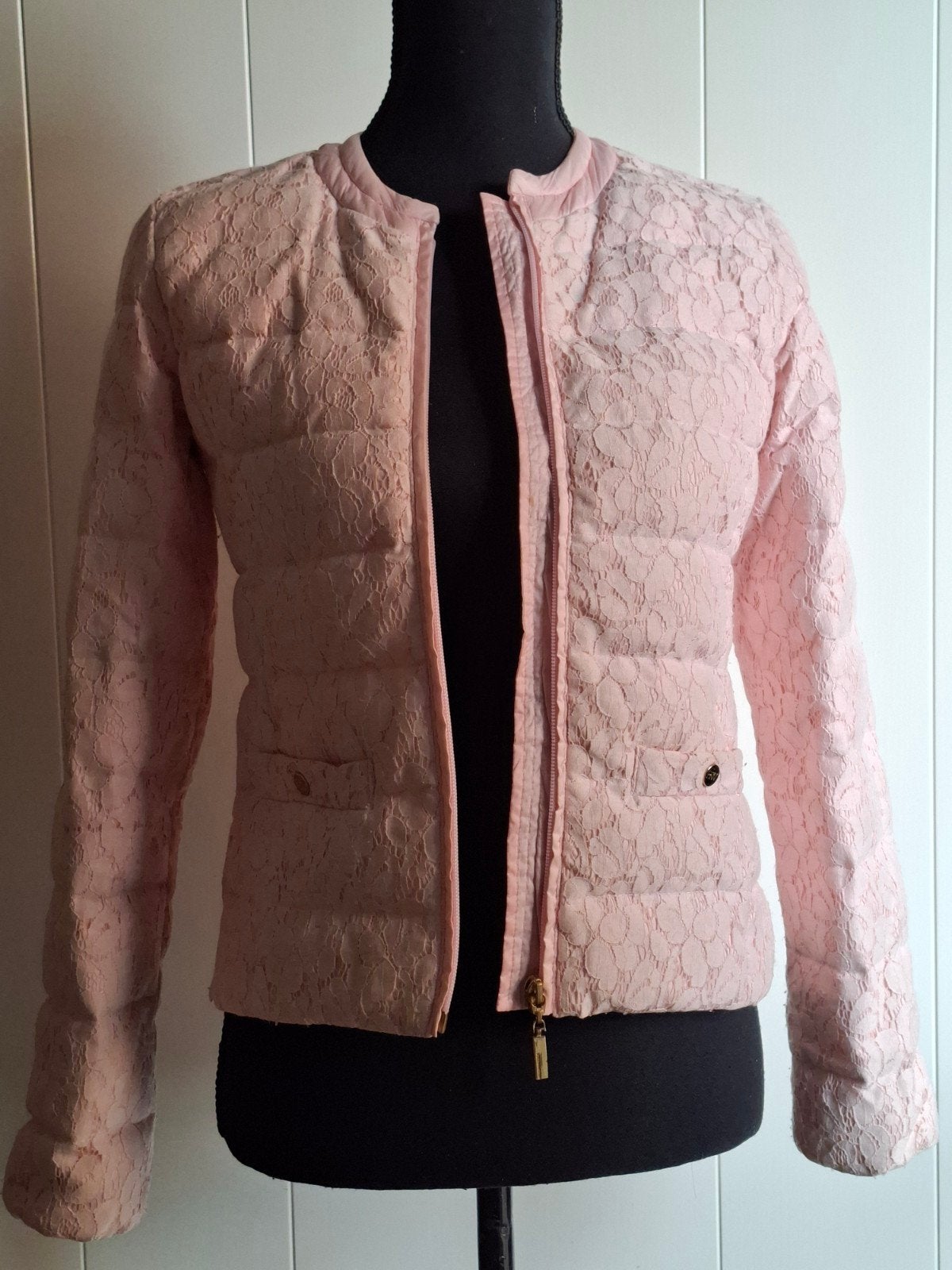 River Woods zachtroze licht gewatteerd kanten jasje, Kleding | Dames, Zo goed als nieuw, Roze, Maat 34 (XS) of kleiner, Riverwood