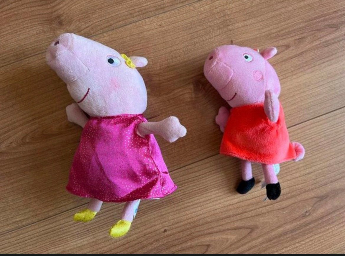 2 peppa big knuffels, Ophalen of Verzenden, Zo goed als nieuw, Overige typen