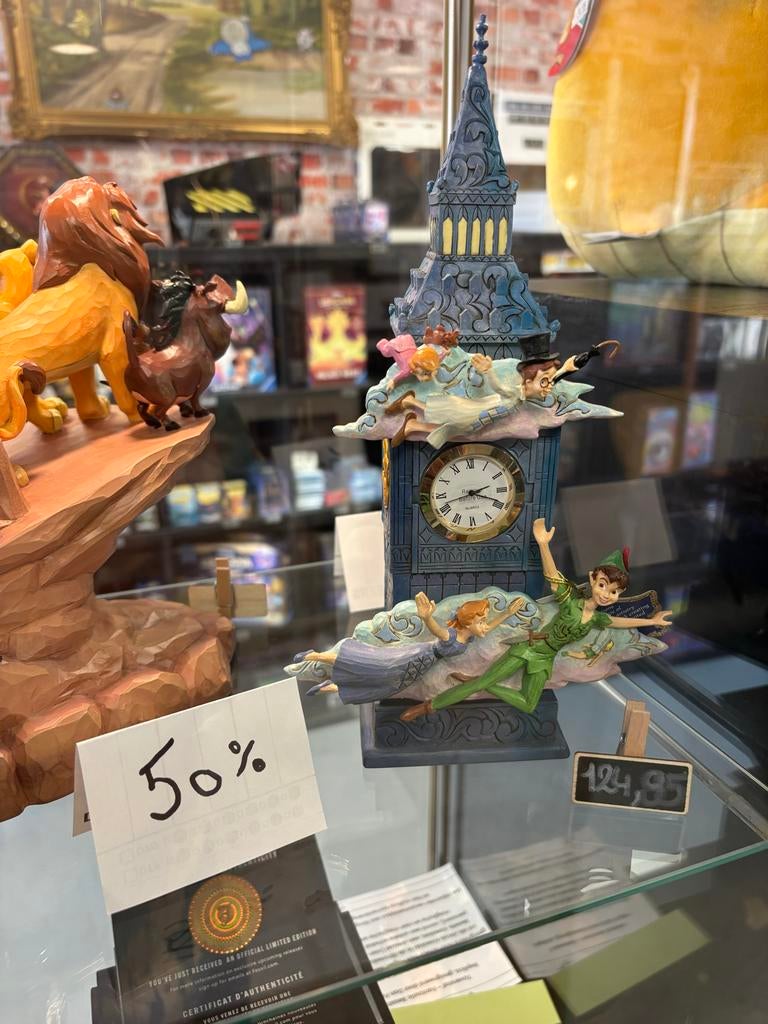 Disney Traditions Peter Pan Klok Toren Beeldje - Afgeprijsd, Verzamelen, Ophalen of Verzenden, Peter Pan of Pinokkio, Zo goed als nieuw