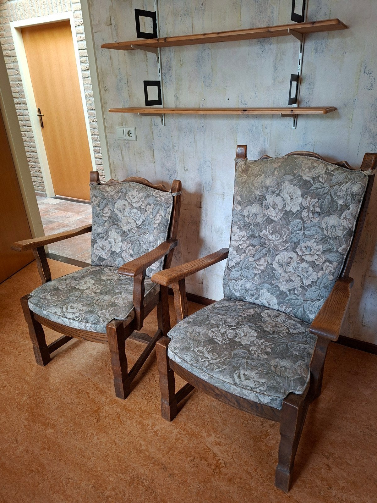 vintage fauteuils, Ophalen, Gebruikt, Minder dan 75 cm, 50 tot 75 cm