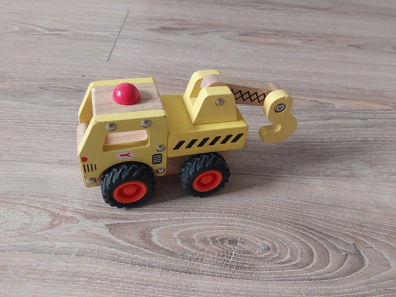 Houten speelgoed takelwagen, Ophalen of Verzenden, Gebruikt, Duw- of Trekspeelgoed
