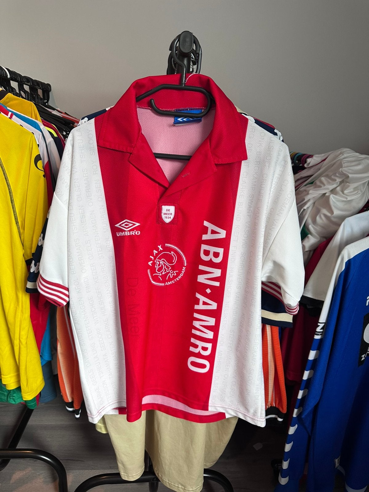 Oud speciaal Ajax voetbal shirt uit 1993/1994 De Meer, Maat S, Verzenden, Zo goed als nieuw, Shirt