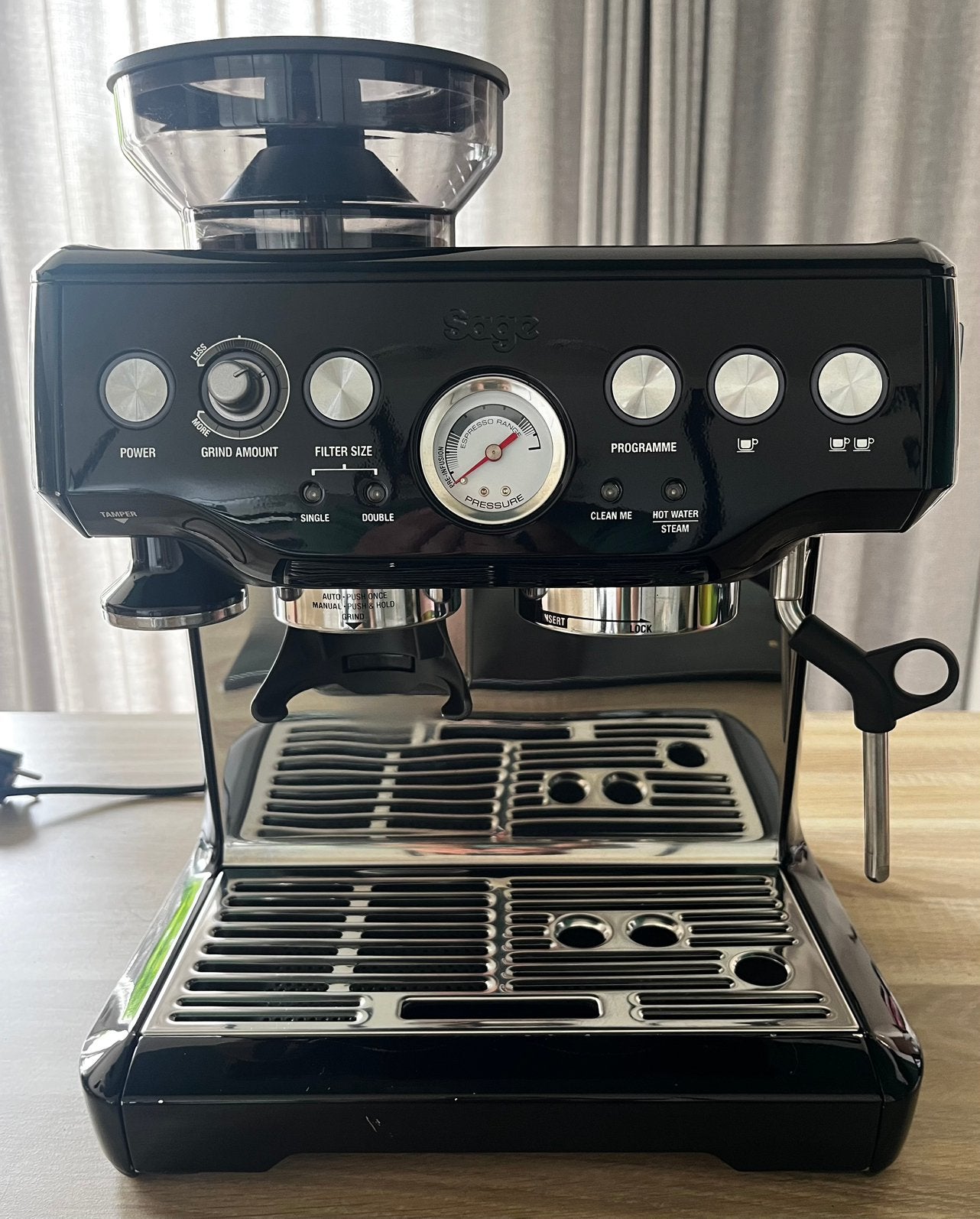 Sage barista express, Ophalen, Gebruikt, Espresso apparaat, Koffiebonen