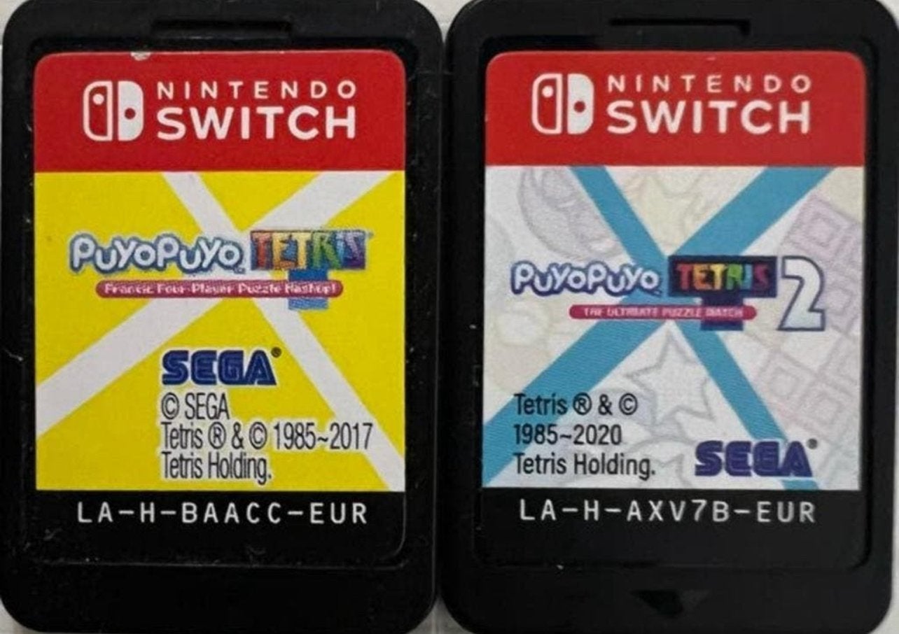 Puyo Puyo Tetris 1 & 2 Nintendo Switch Games, Met games, Met 2 controllers, Ophalen of Verzenden, Zo goed als nieuw